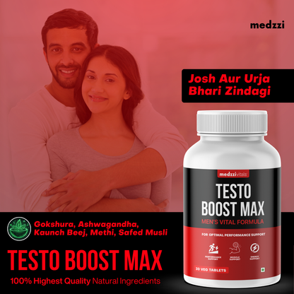 Testo Boost Max | Ayurvedic Supplement for Men's Health Pack of 30's