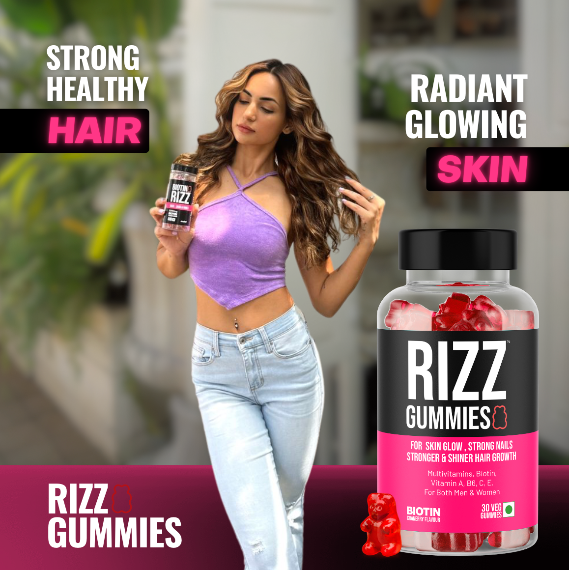 medzzi Rizz Hair Gummies