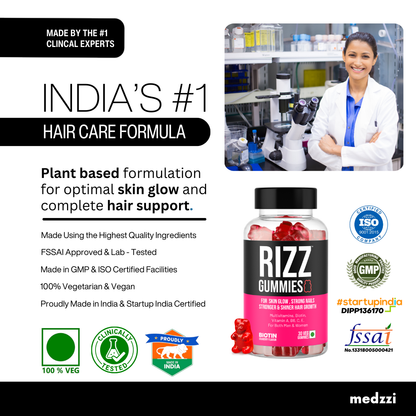 medzzi Rizz Hair Gummies